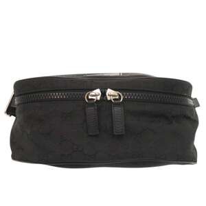 Excellent condition Gucci bag, body 5096643 GG nylon, black waist 1164GUCCI